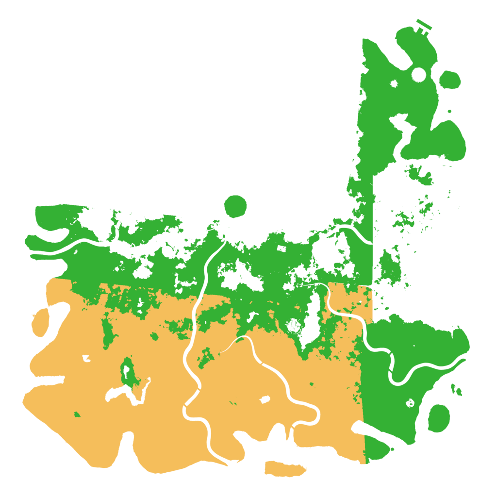 Biome Rust Map: Procedural Map, Size: 6000, Seed: 18151975