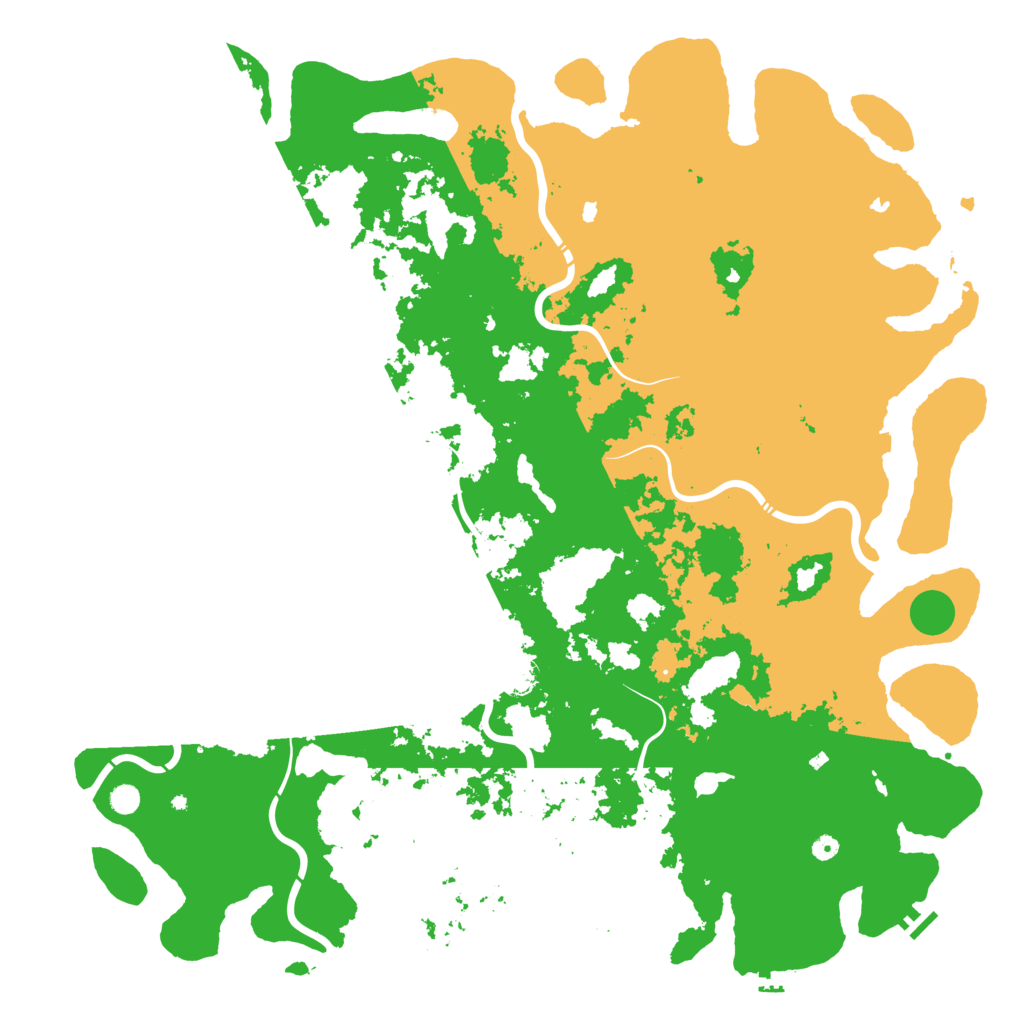 Biome Rust Map: Procedural Map, Size: 6000, Seed: 1443150069