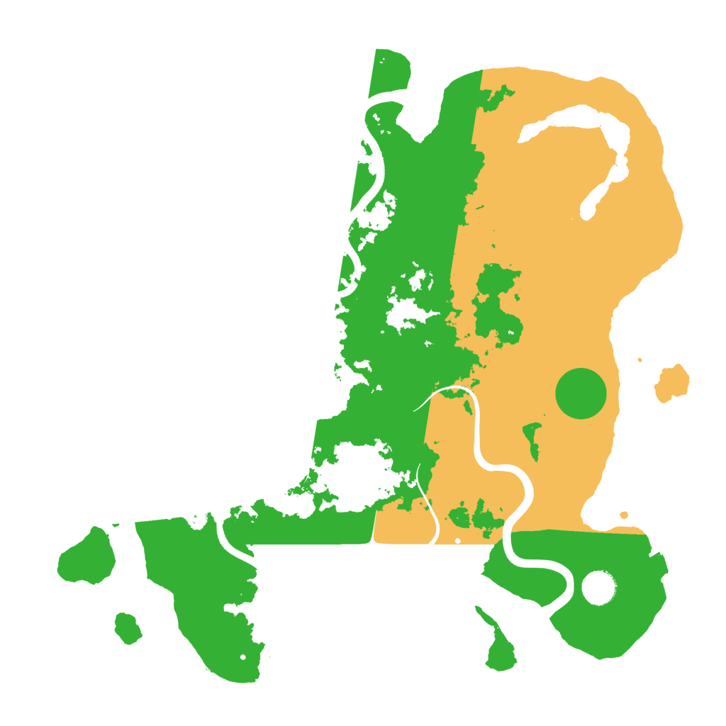 Biome Rust Map: Procedural Map, Size: 3750, Seed: 46