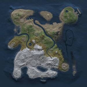 Thumbnail Rust Map: Procedural Map, Size: 2800, Seed: 421724960, 7 Monuments