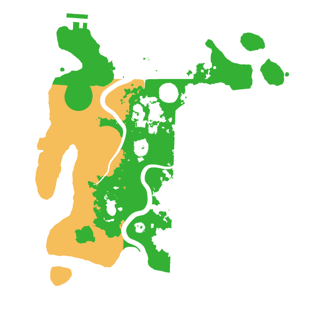 Biome Rust Map: Procedural Map, Size: 3000, Seed: 768518590