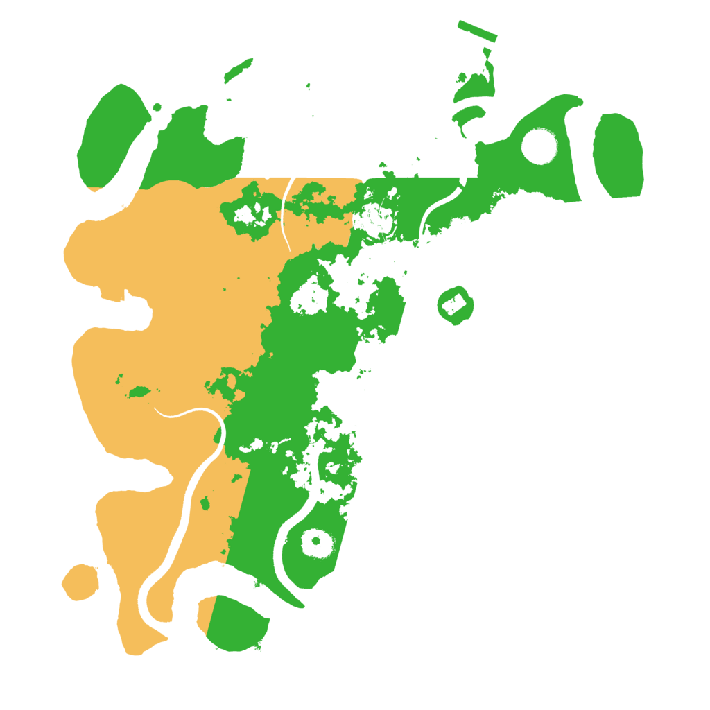 Biome Rust Map: Procedural Map, Size: 3500, Seed: 160696