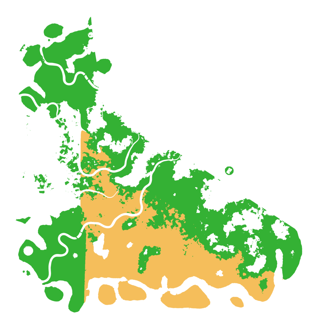 Biome Rust Map: Procedural Map, Size: 6000, Seed: 33666787