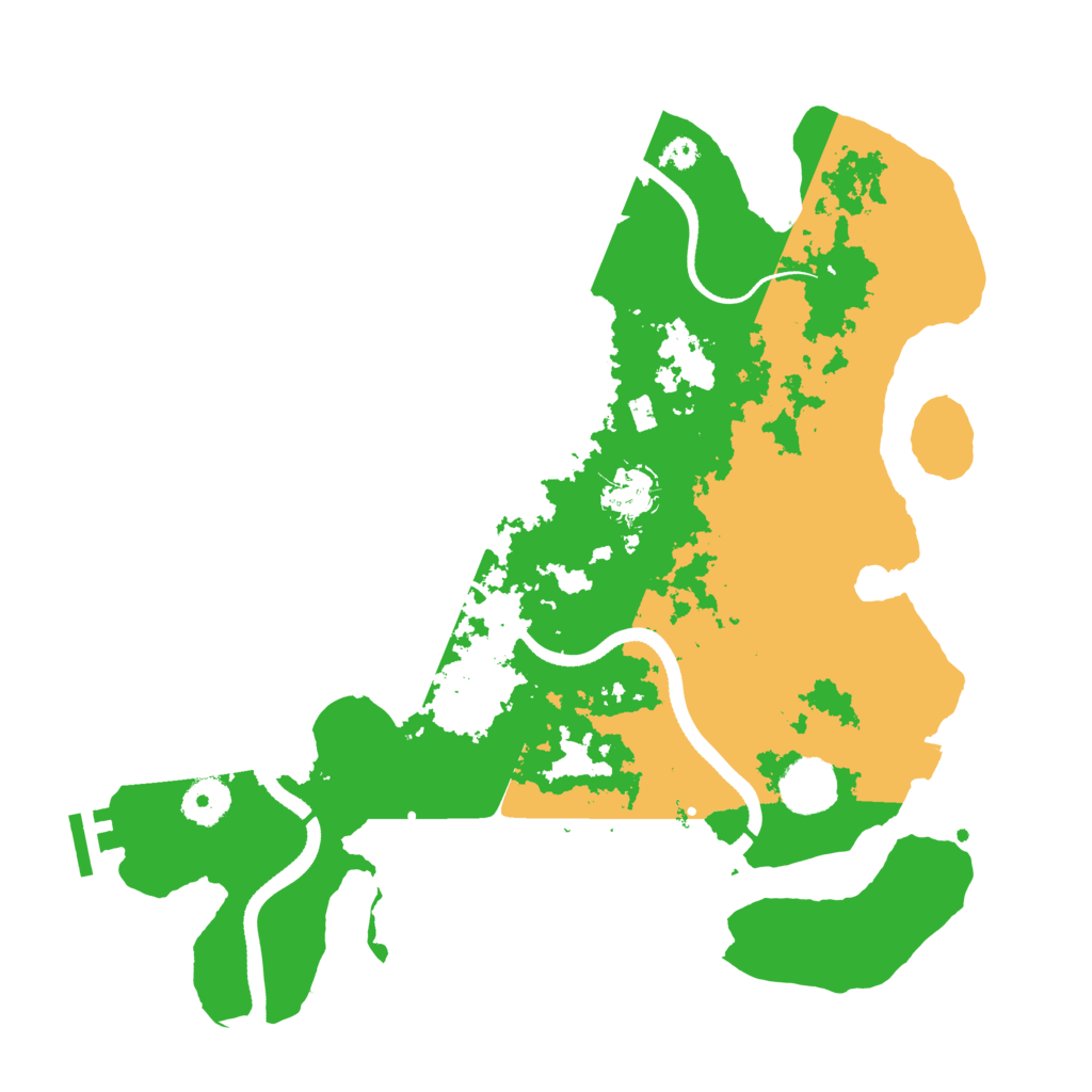 Biome Rust Map: Procedural Map, Size: 3500, Seed: 282831023