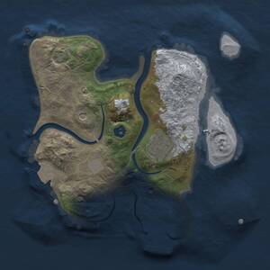 Thumbnail Rust Map: Procedural Map, Size: 2200, Seed: 424384468, 5 Monuments