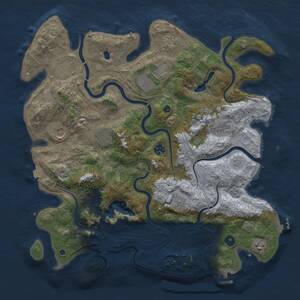 Thumbnail Rust Map: Procedural Map, Size: 4250, Seed: 1555191120, 16 Monuments