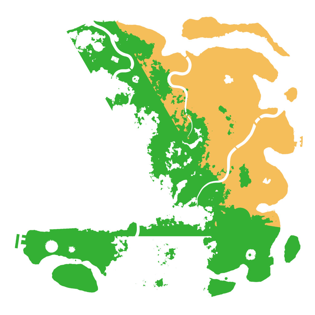 Biome Rust Map: Procedural Map, Size: 4500, Seed: 2139570981