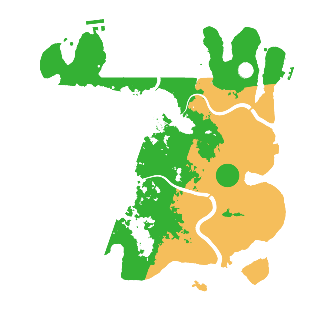 Biome Rust Map: Procedural Map, Size: 3500, Seed: 2054868442