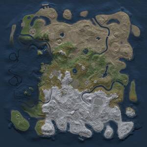 Thumbnail Rust Map: Procedural Map, Size: 4500, Seed: 1474533623, 15 Monuments