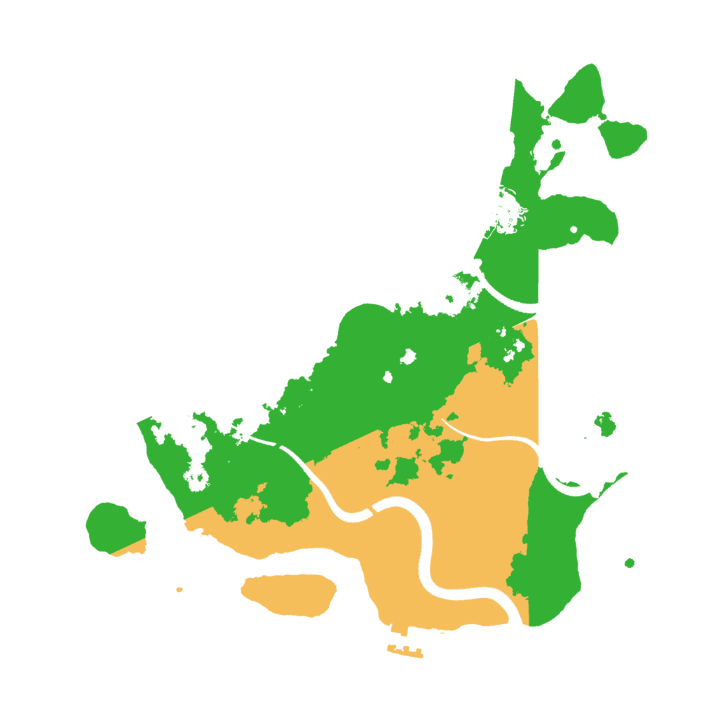 Biome Rust Map: Procedural Map, Size: 3000, Seed: 686650716