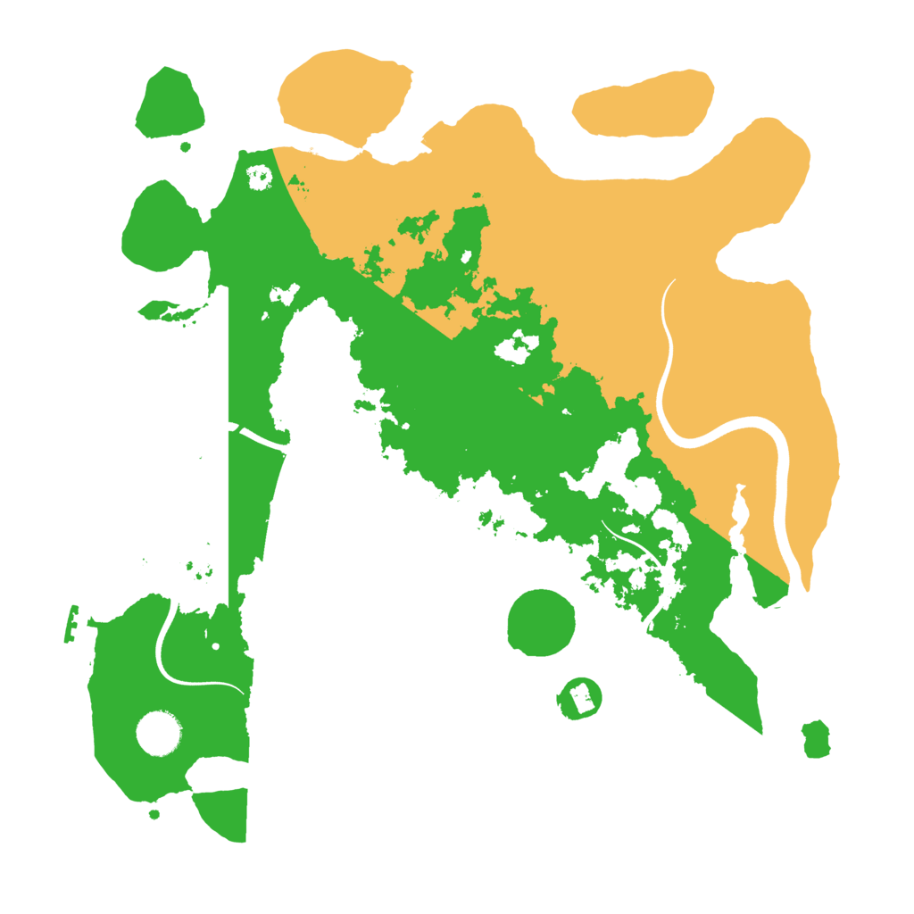 Biome Rust Map: Procedural Map, Size: 3600, Seed: 64562
