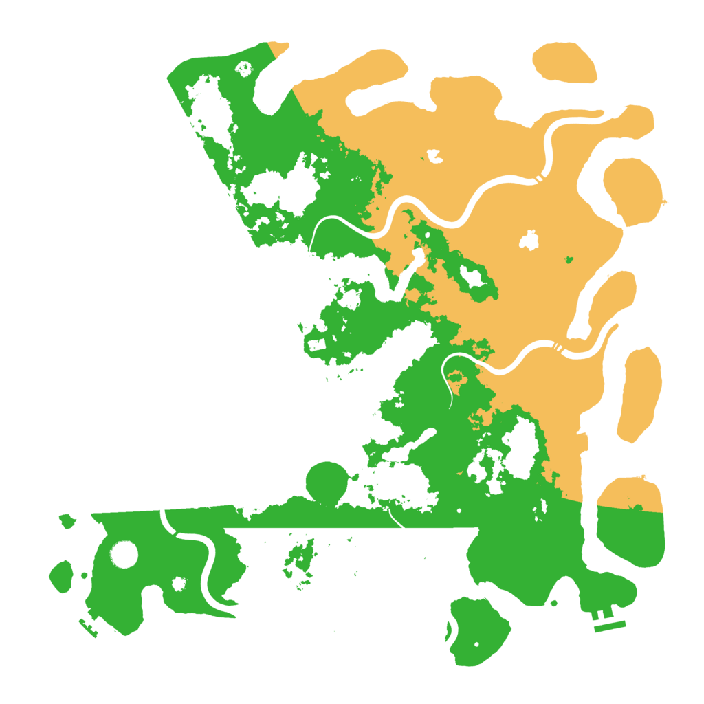 Biome Rust Map: Procedural Map, Size: 4500, Seed: 610487606