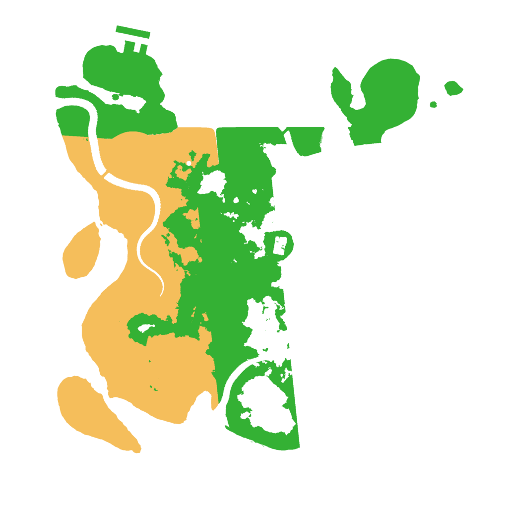 Biome Rust Map: Procedural Map, Size: 3000, Seed: 991046317