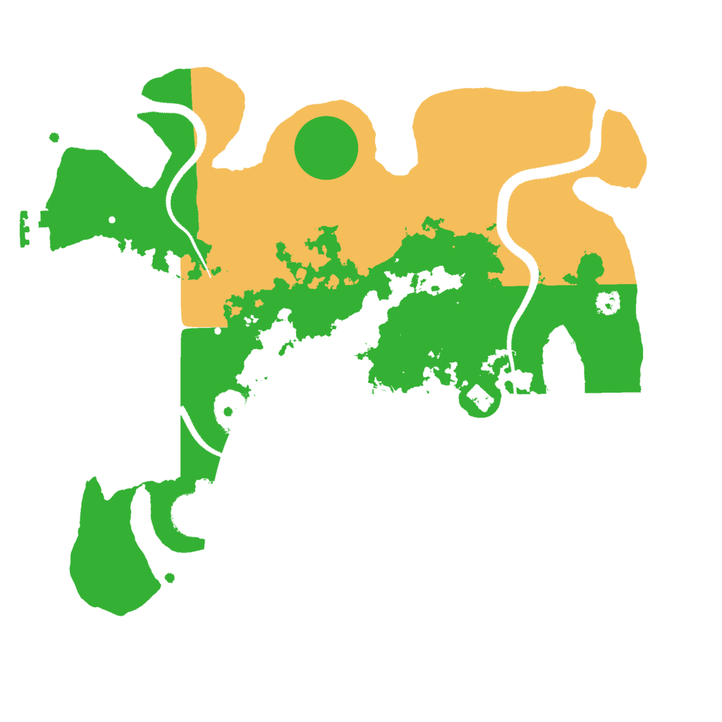 Biome Rust Map: Procedural Map, Size: 3000, Seed: 113720467