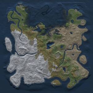 Thumbnail Rust Map: Procedural Map, Size: 4500, Seed: 775963611, 15 Monuments