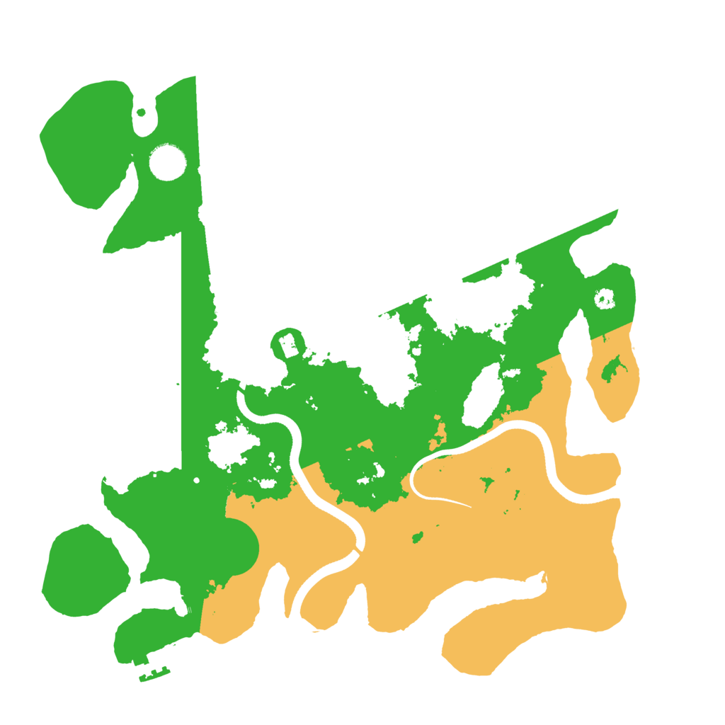 Biome Rust Map: Procedural Map, Size: 3500, Seed: 163379