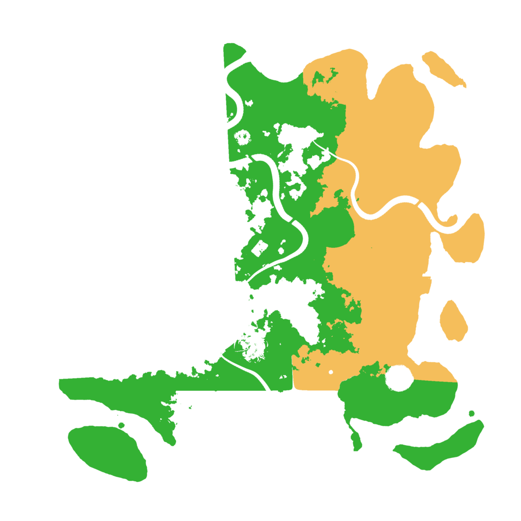 Biome Rust Map: Procedural Map, Size: 3500, Seed: 86153330