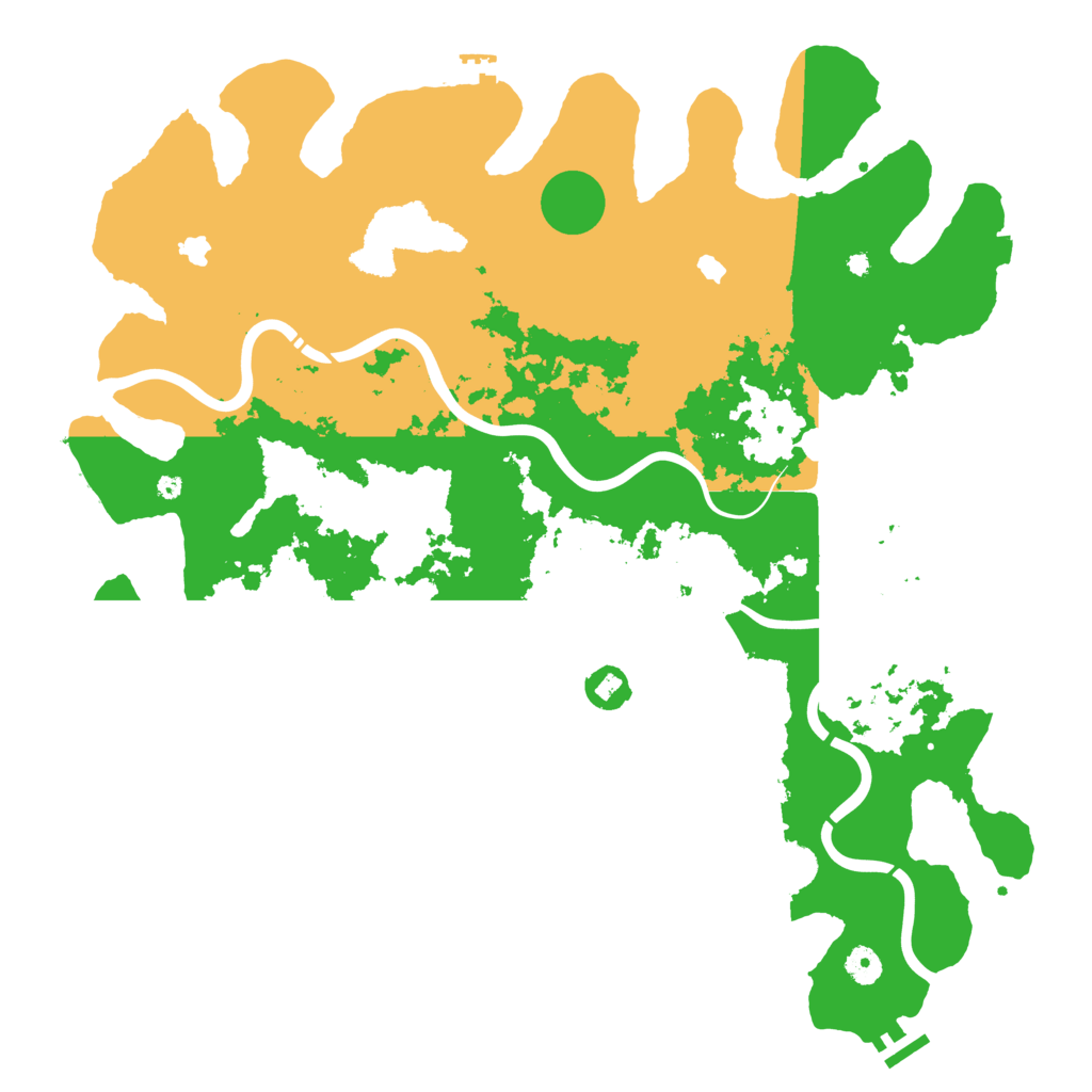 Biome Rust Map: Procedural Map, Size: 4500, Seed: 1999216011