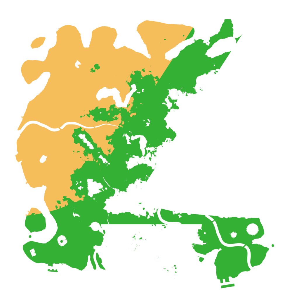 Biome Rust Map: Procedural Map, Size: 4500, Seed: 428506268