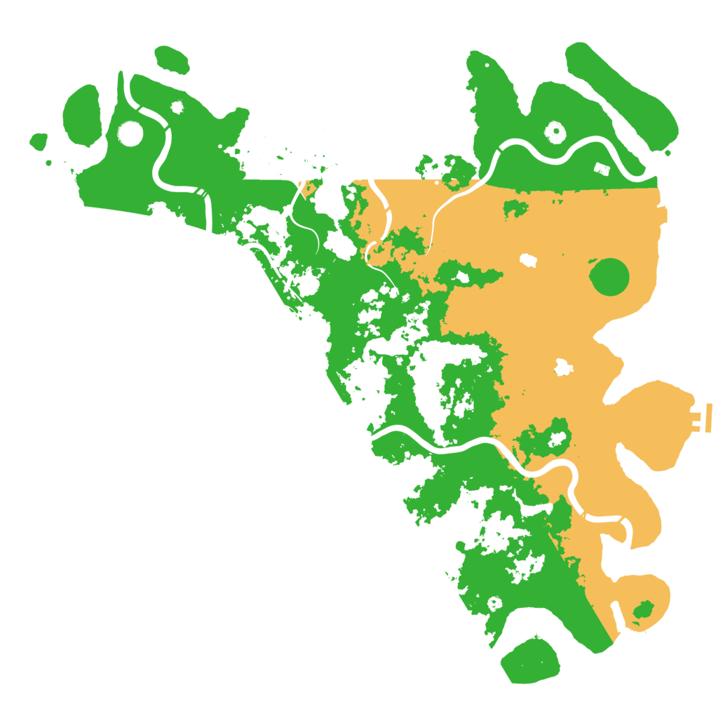 Biome Rust Map: Procedural Map, Size: 5000, Seed: 18847