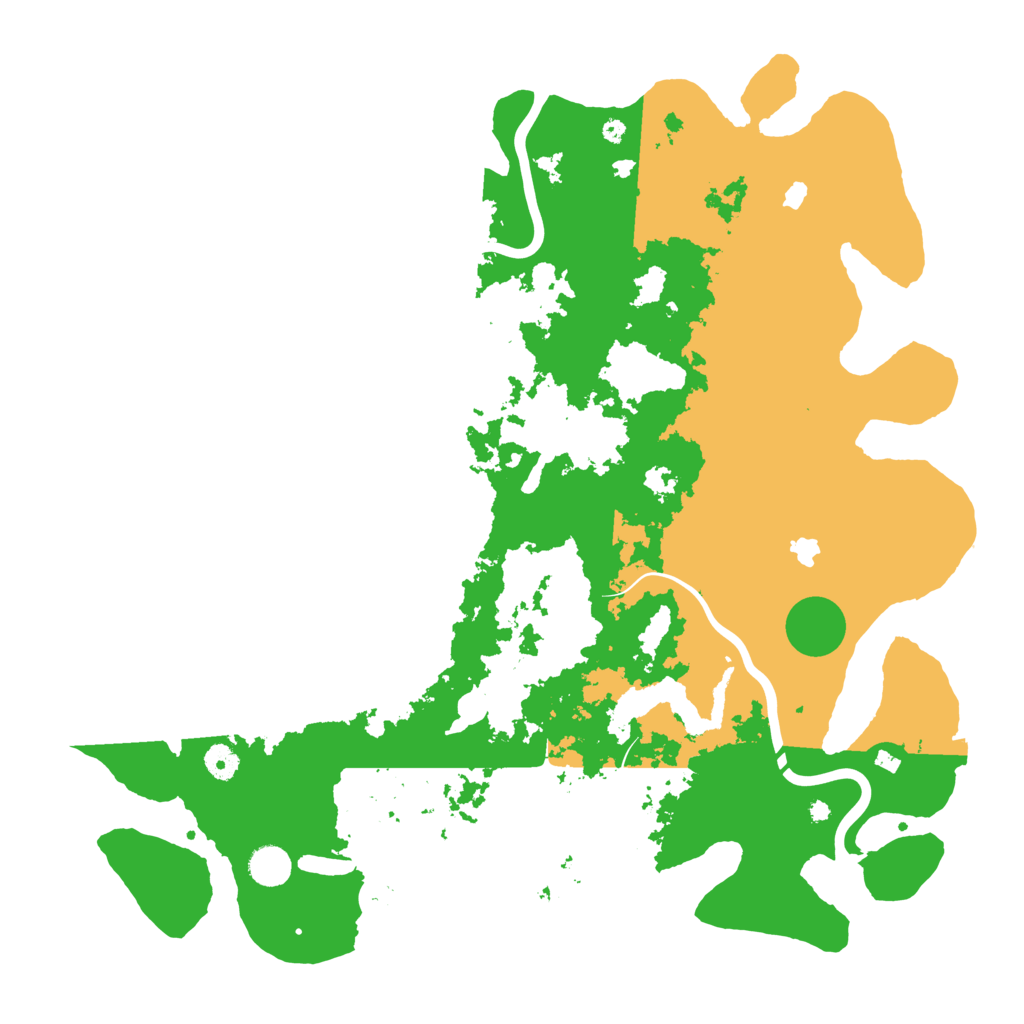 Biome Rust Map: Procedural Map, Size: 4500, Seed: 80384167