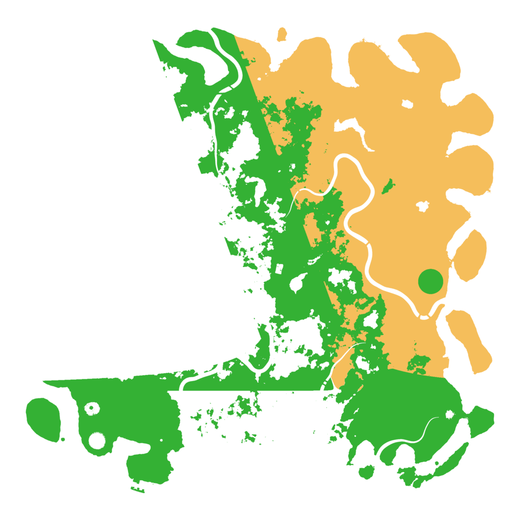 Biome Rust Map: Procedural Map, Size: 5500, Seed: 87658743