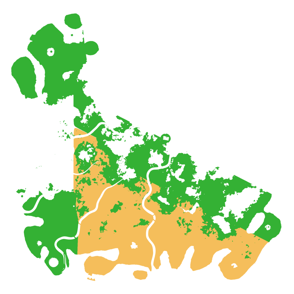 Biome Rust Map: Procedural Map, Size: 5500, Seed: 6733