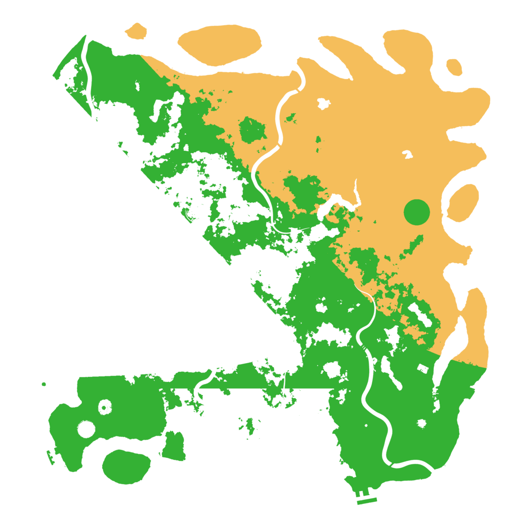 Biome Rust Map: Procedural Map, Size: 5250, Seed: 522235127