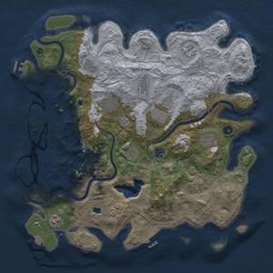 Thumbnail Rust Map: Procedural Map, Size: 4250, Seed: 6482521, 16 Monuments