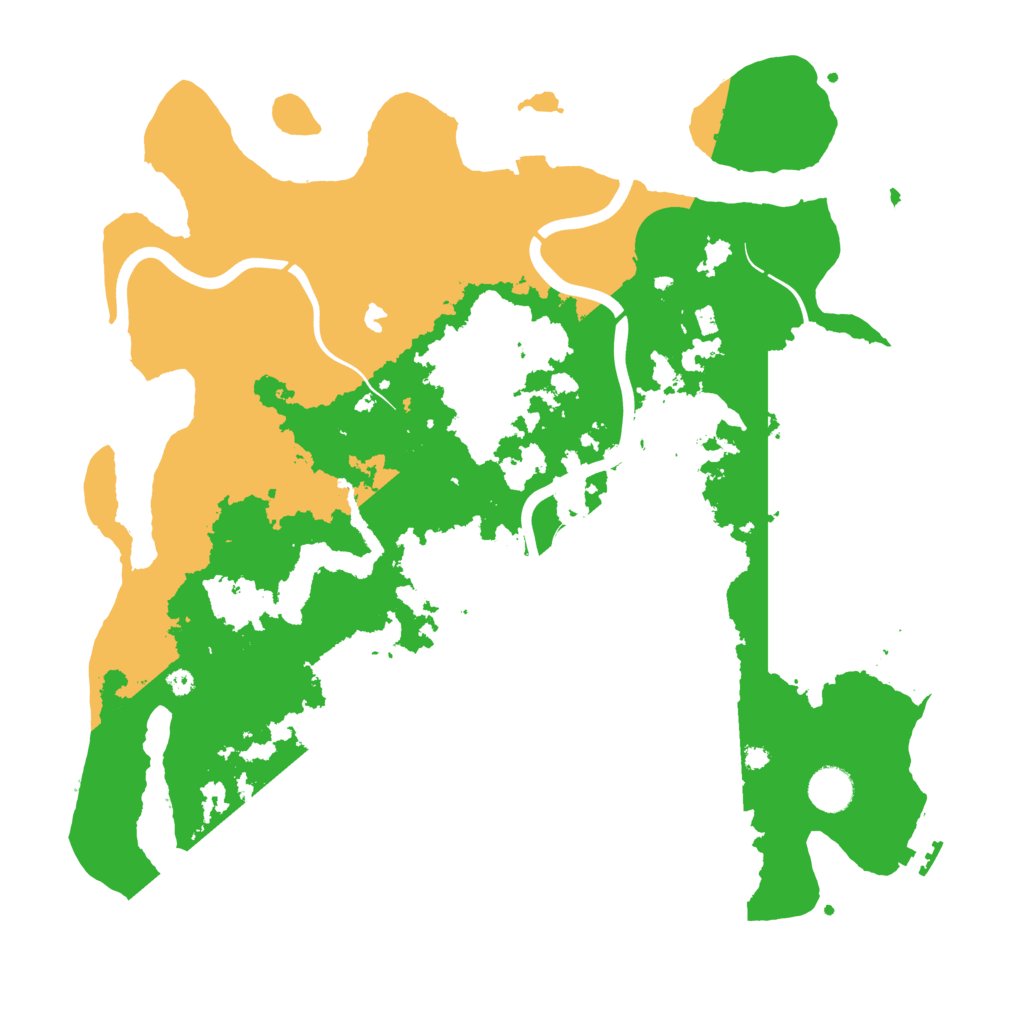 Biome Rust Map: Procedural Map, Size: 4000, Seed: 45677