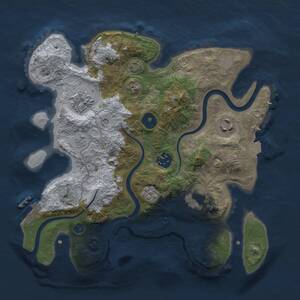 Thumbnail Rust Map: Procedural Map, Size: 3000, Seed: 193894125, 10 Monuments