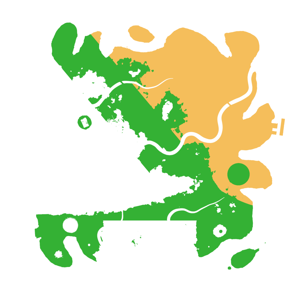 Biome Rust Map: Procedural Map, Size: 3500, Seed: 1577372759