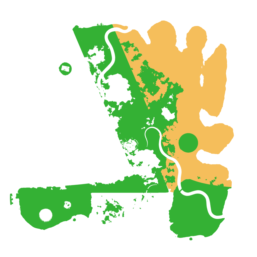 Biome Rust Map: Procedural Map, Size: 3500, Seed: 654017296