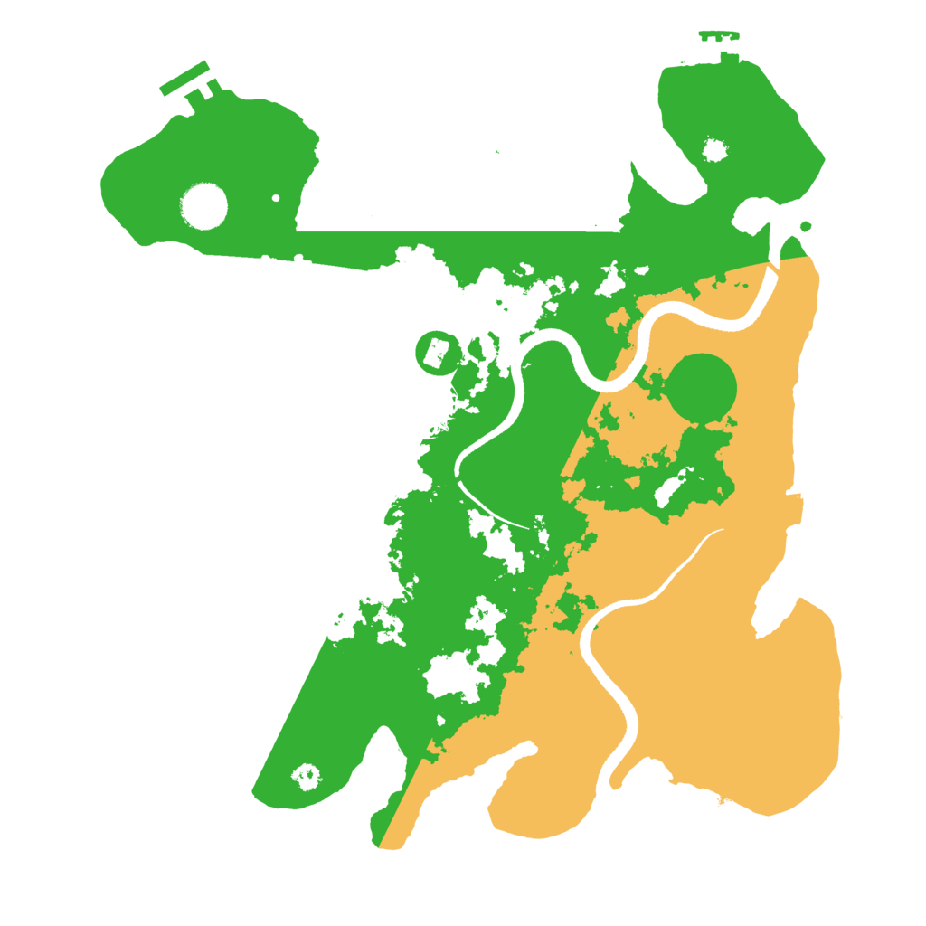 Biome Rust Map: Procedural Map, Size: 3500, Seed: 1763092805