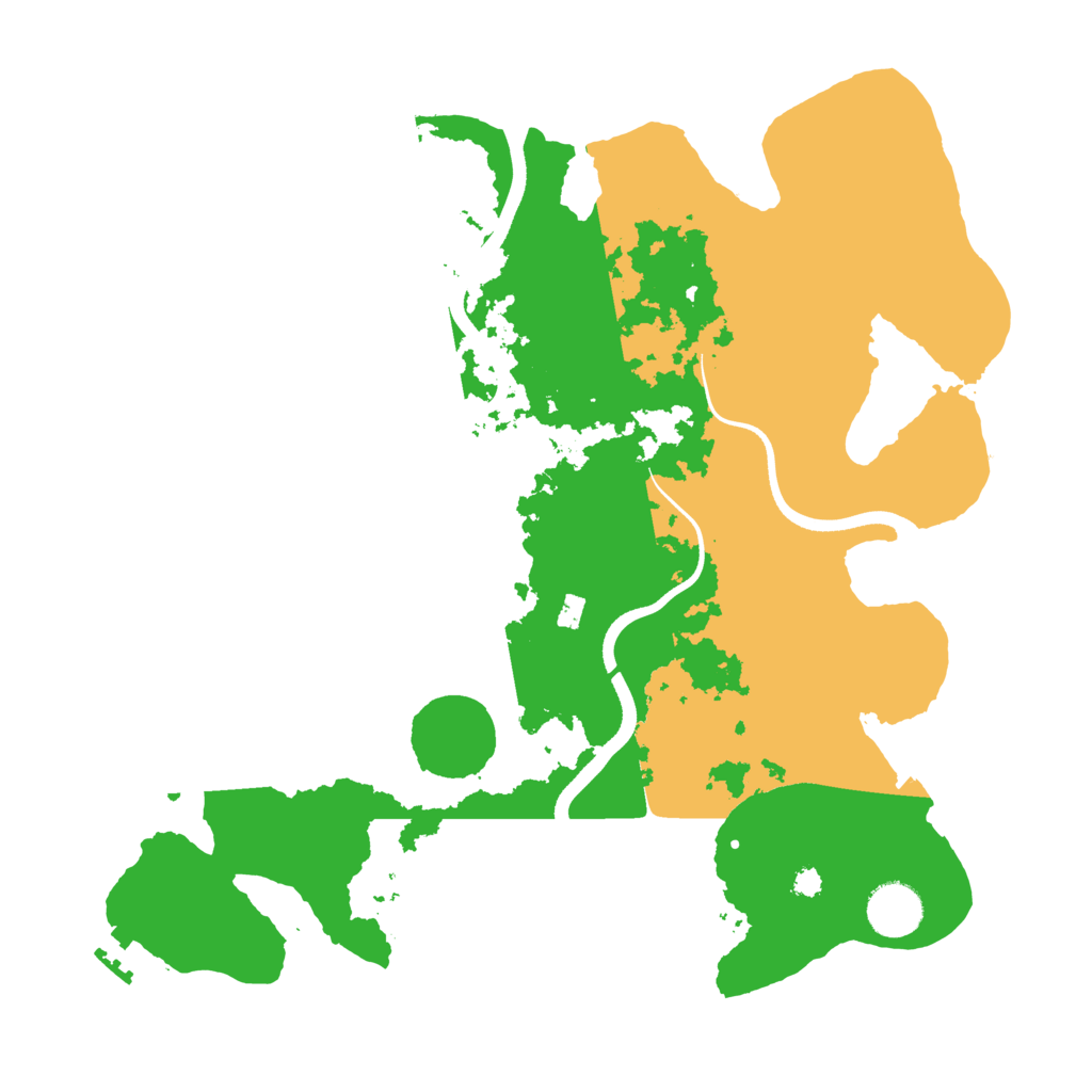 Biome Rust Map: Procedural Map, Size: 3500, Seed: 3941919
