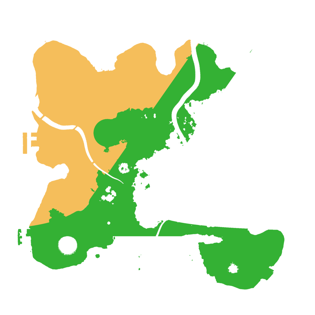 Biome Rust Map: Procedural Map, Size: 3000, Seed: 29555