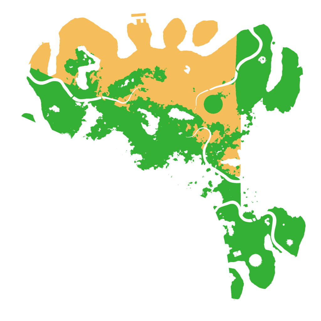 Biome Rust Map: Procedural Map, Size: 4500, Seed: 1225512561