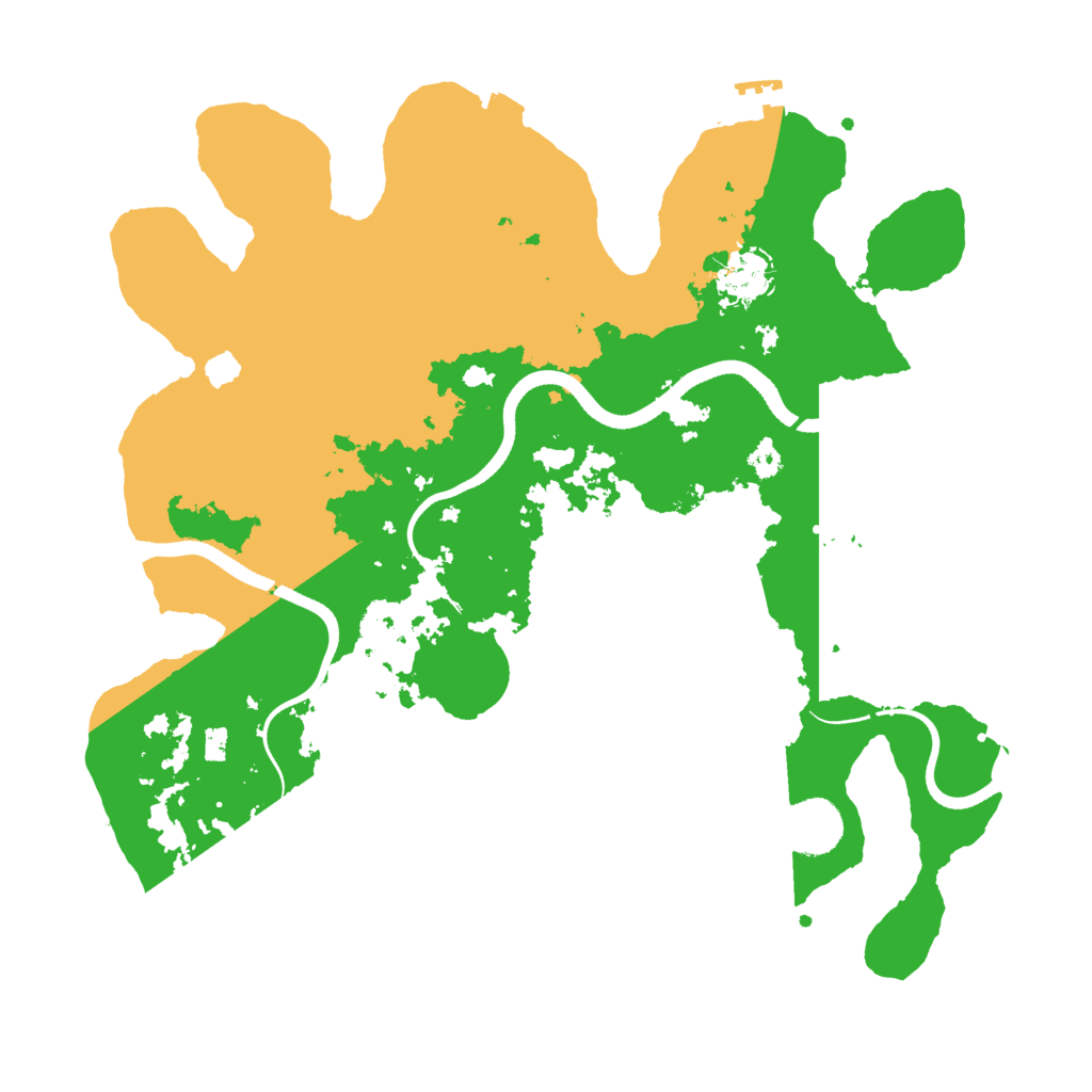 Biome Rust Map: Procedural Map, Size: 3500, Seed: 419409804