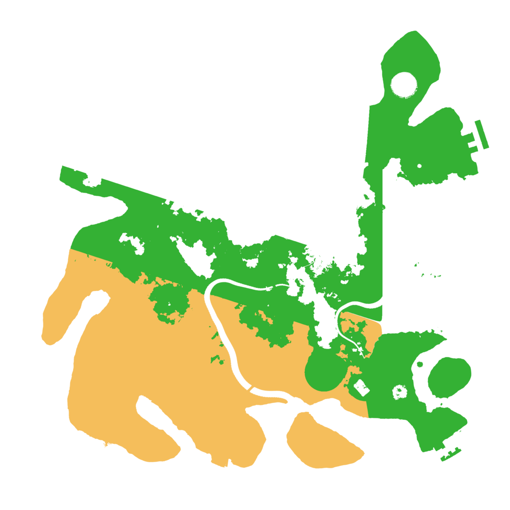 Biome Rust Map: Procedural Map, Size: 3500, Seed: 2112209104