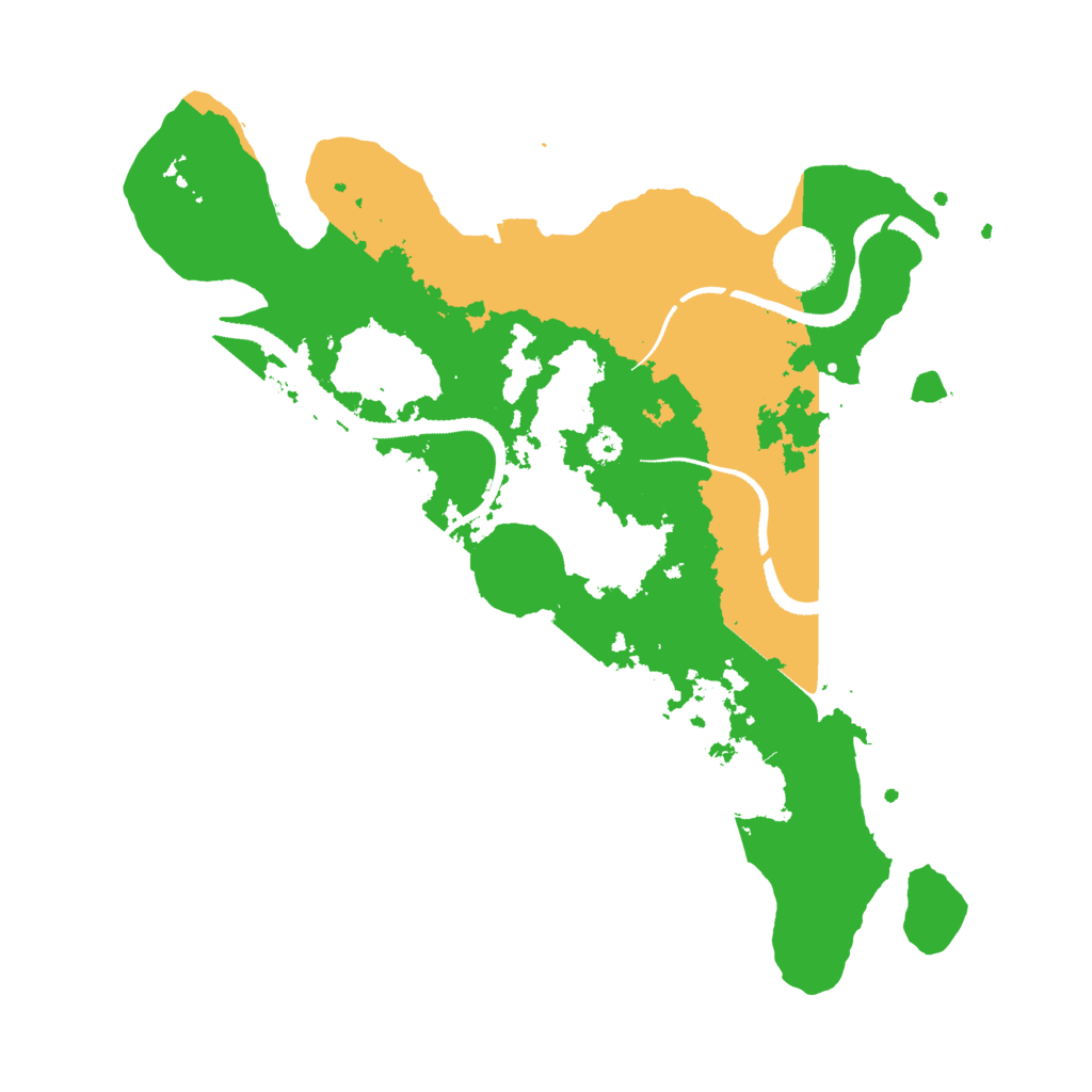 Biome Rust Map: Procedural Map, Size: 3200, Seed: 483339191
