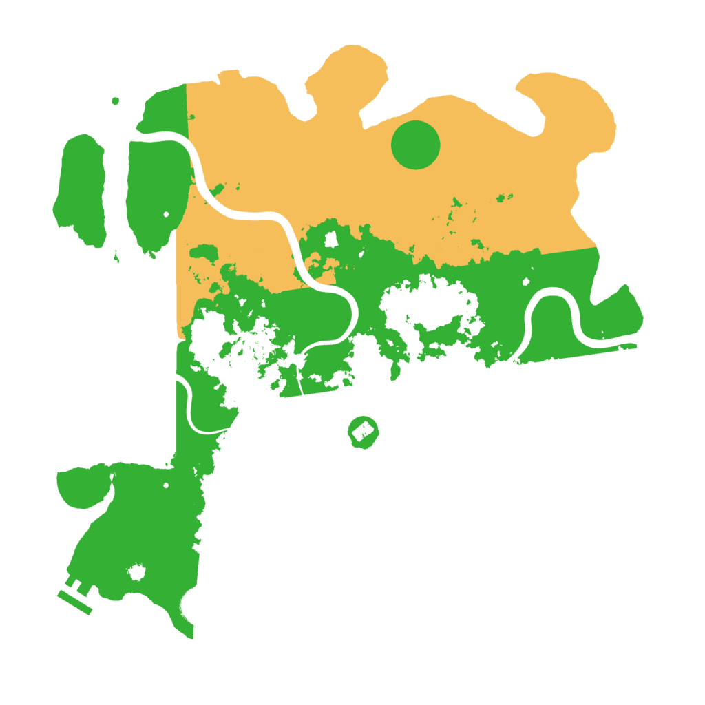 Biome Rust Map: Procedural Map, Size: 3800, Seed: 606481367