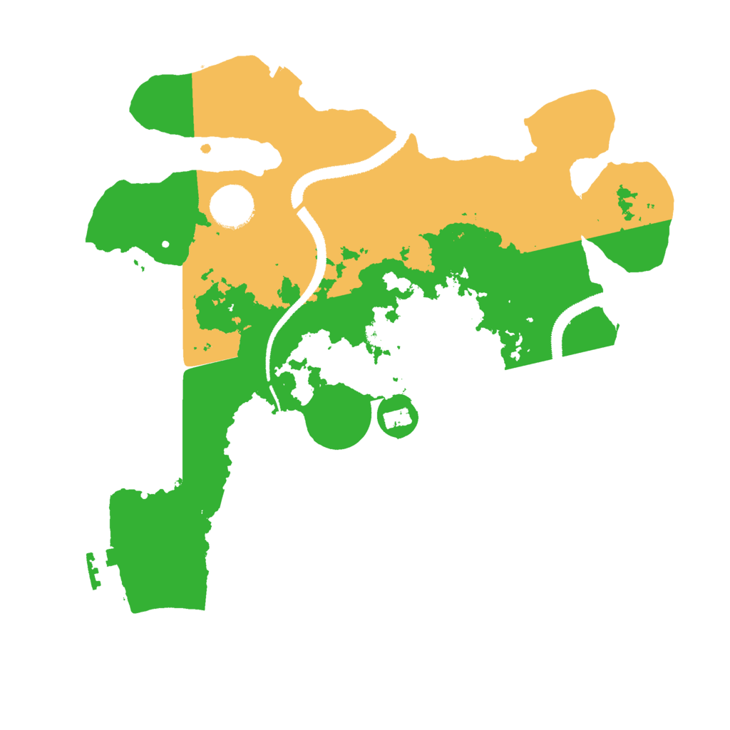 Biome Rust Map: Procedural Map, Size: 3000, Seed: 857250283