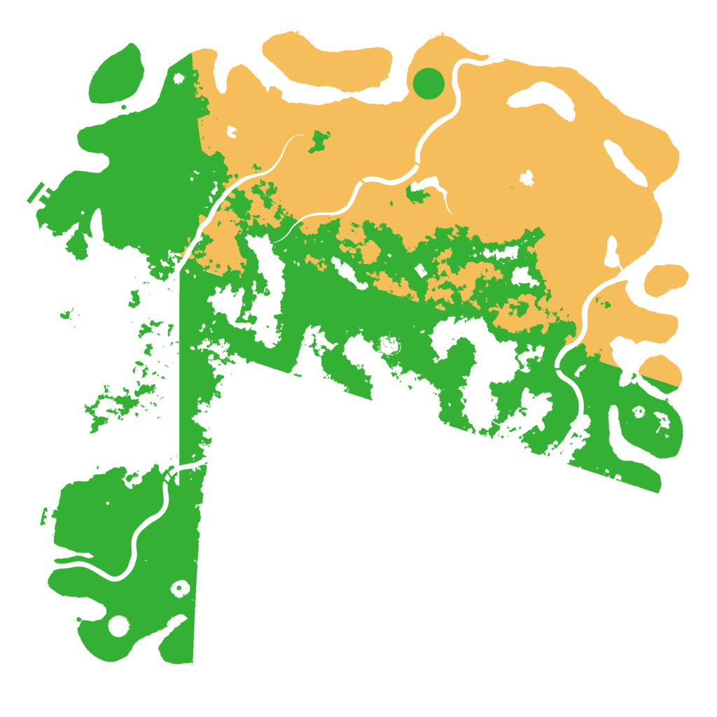 Biome Rust Map: Procedural Map, Size: 6000, Seed: 93526673