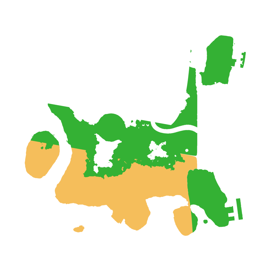 Biome Rust Map: Procedural Map, Size: 2500, Seed: 1158028928