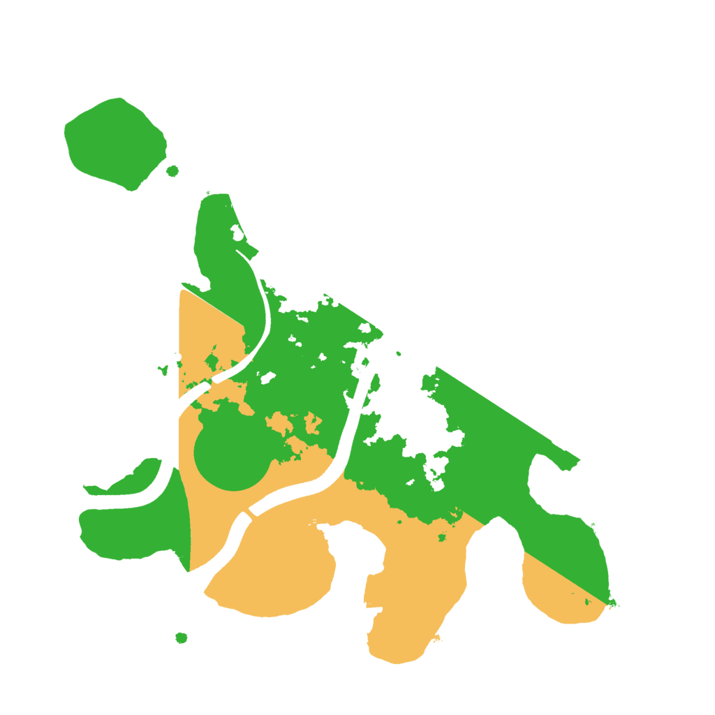 Biome Rust Map: Procedural Map, Size: 2500, Seed: 33666787