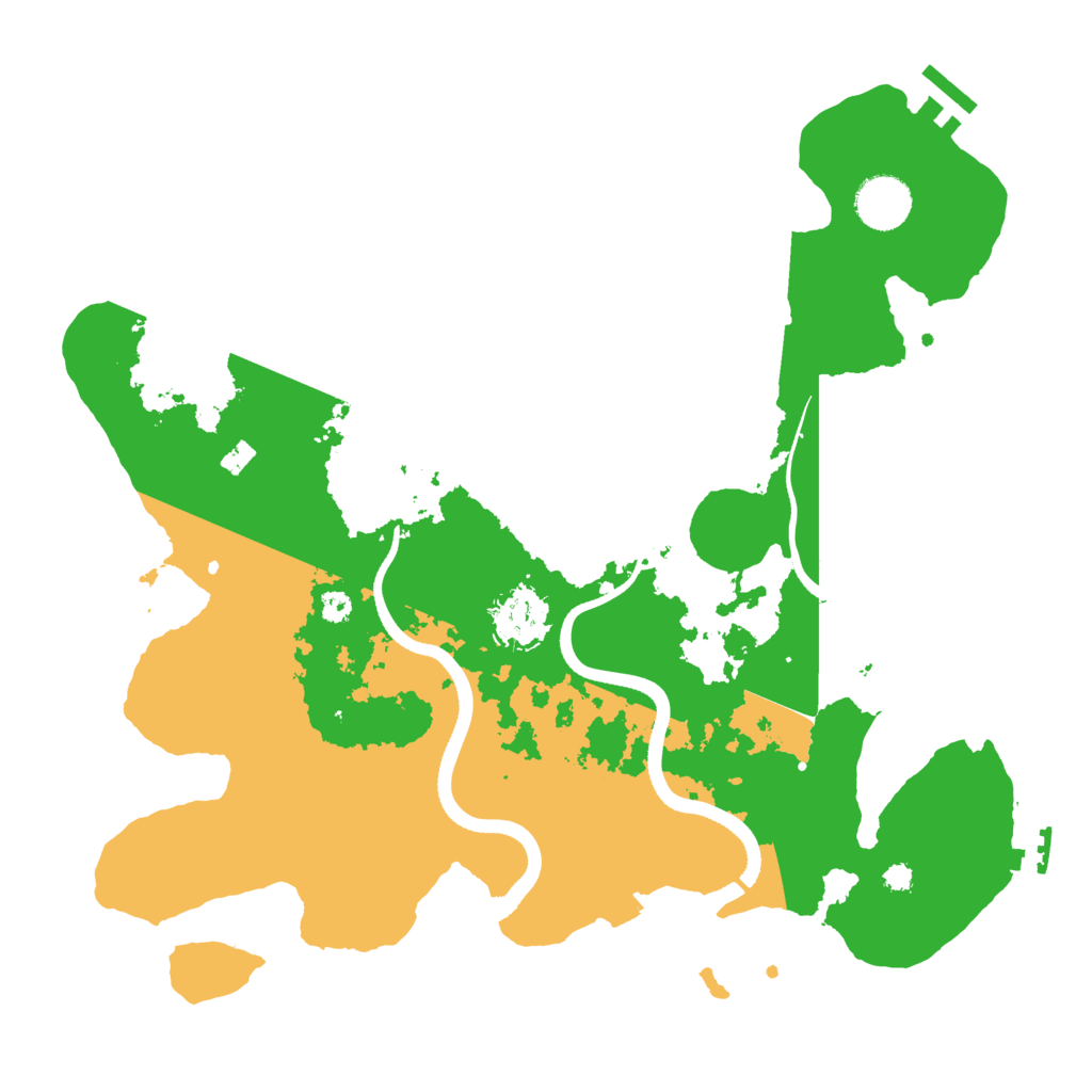 Biome Rust Map: Procedural Map, Size: 3500, Seed: 1190060