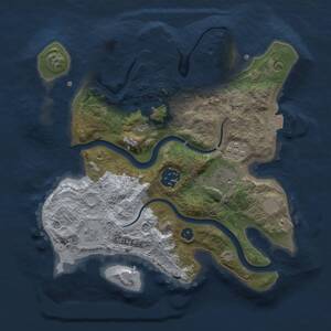 Thumbnail Rust Map: Procedural Map, Size: 2700, Seed: 1763121729, 8 Monuments