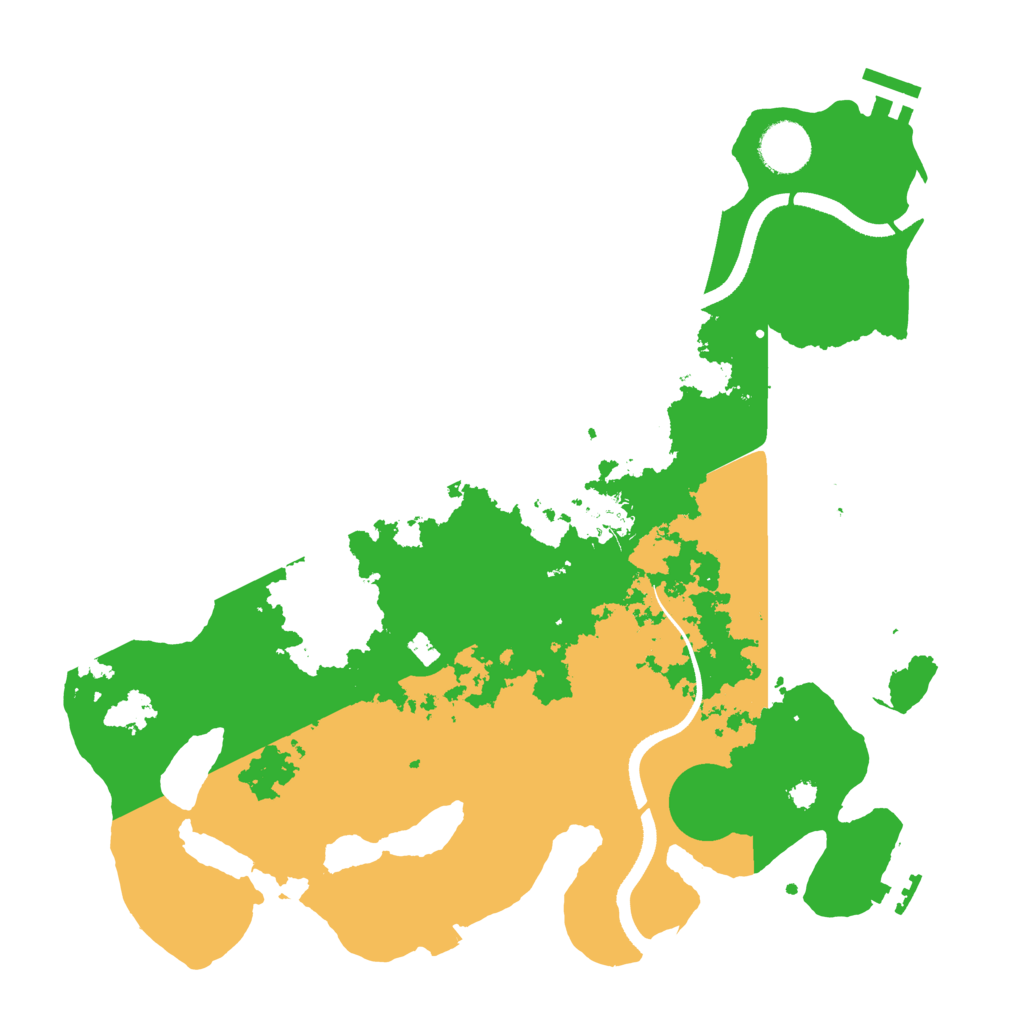 Biome Rust Map: Procedural Map, Size: 3500, Seed: 8644102