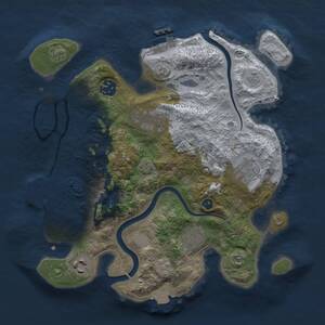 Thumbnail Rust Map: Procedural Map, Size: 3000, Seed: 795955804, 12 Monuments
