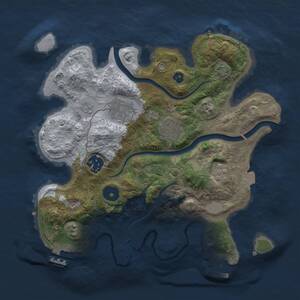 Thumbnail Rust Map: Procedural Map, Size: 2800, Seed: 1463774471, 10 Monuments
